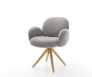 DELIFE Polsterstuhl Nube-Flex, mit Armlehnen Holzgestell günstig online kaufen