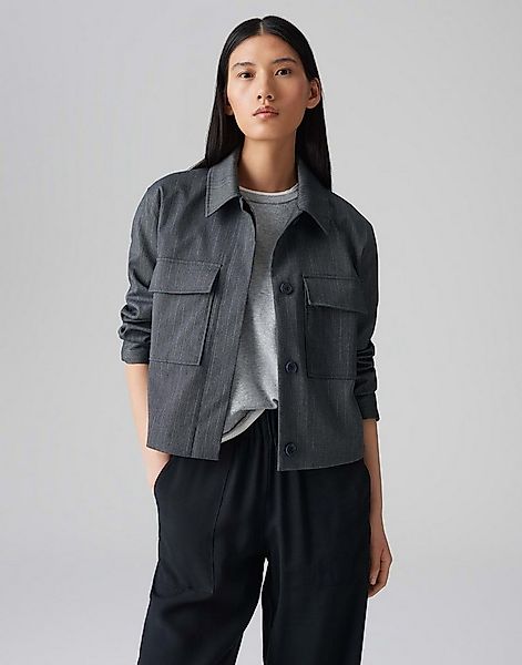 OPUS Kurzjacke HYDENA mit Nadelstreifen Kellerfalte im Rücken, Pattentasche günstig online kaufen