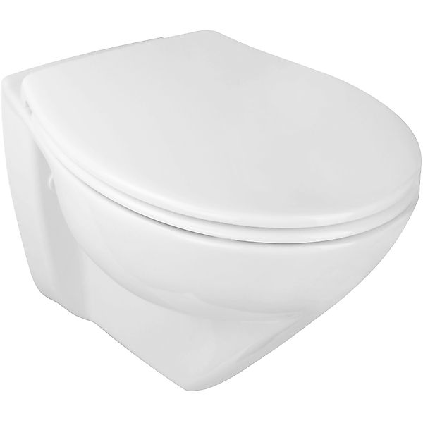 Calmwaters Tiefspül-WC Wand-WC spülrandlos mit Erhöhung, wandhängend, Set m günstig online kaufen