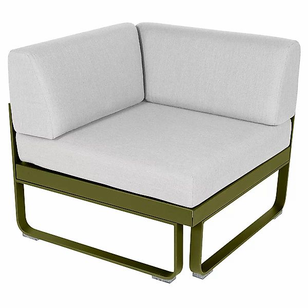 Bellevie Lounge Eck-Modul D3 Pesto 81 Grauweiß 1-Sitzer günstig online kaufen