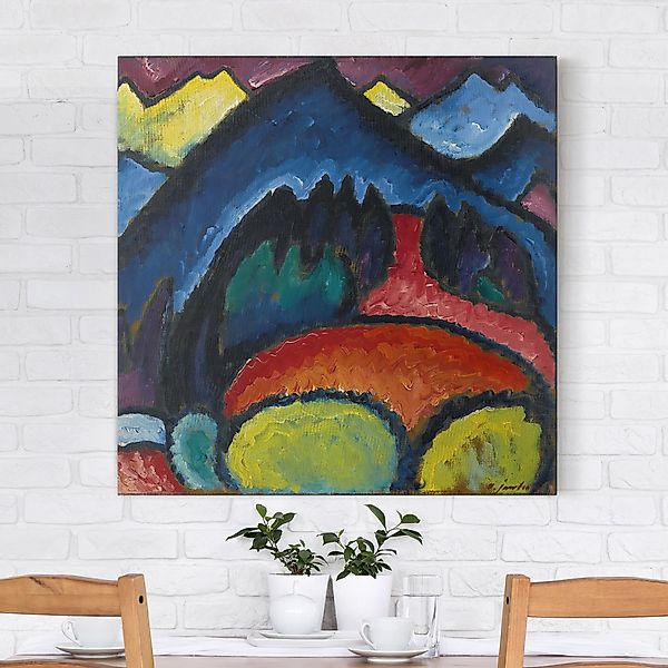 Leinwandbild - Quadrat Alexej von Jawlensky - Oberstdorf günstig online kaufen