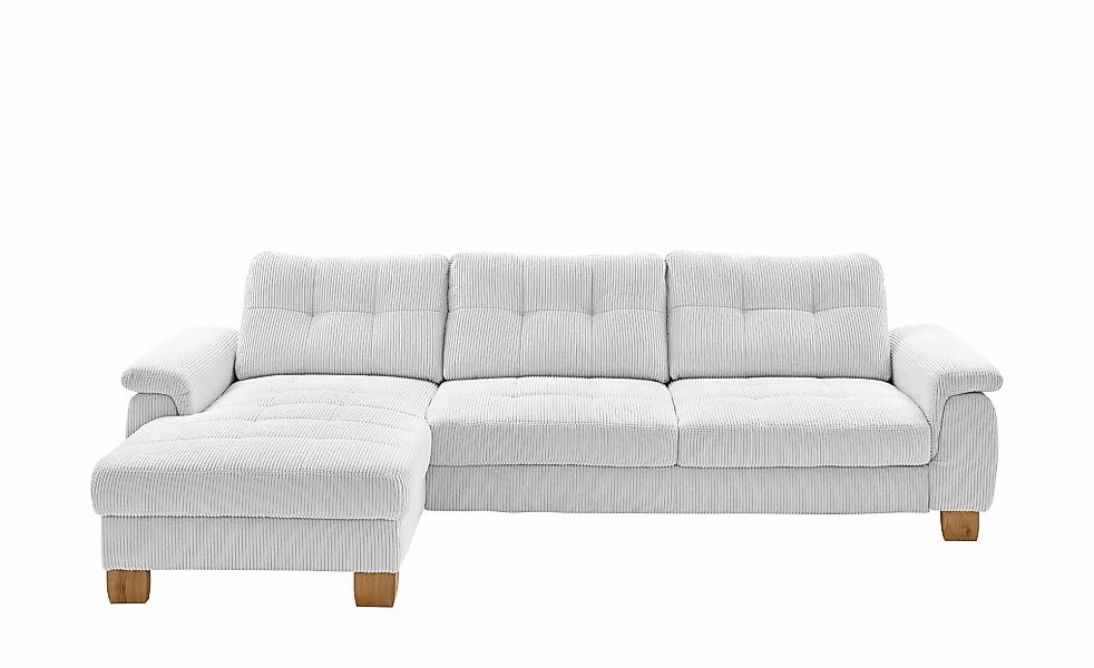 meinSofa Ecksofa  aus Cord Suna ¦ grau ¦ Maße (cm): B: 316 H: 86 T: 177.0 P günstig online kaufen