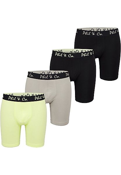 Phil & Co. Langer Boxer Long Boxer Briefs (4-St) Retroshorts - langes Bein günstig online kaufen