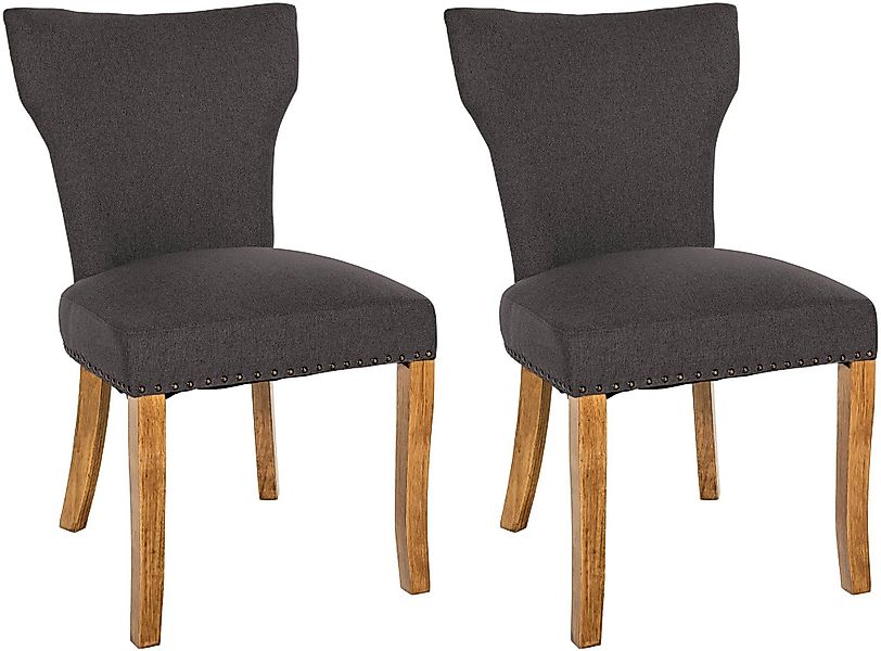CLP Esszimmerstuhl Zadar (2er Set), Stoffbezug günstig online kaufen
