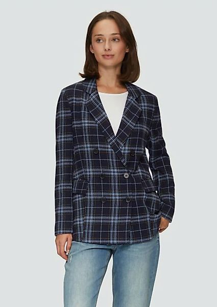 s.Oliver Jackenblazer mit Karo Muster günstig online kaufen