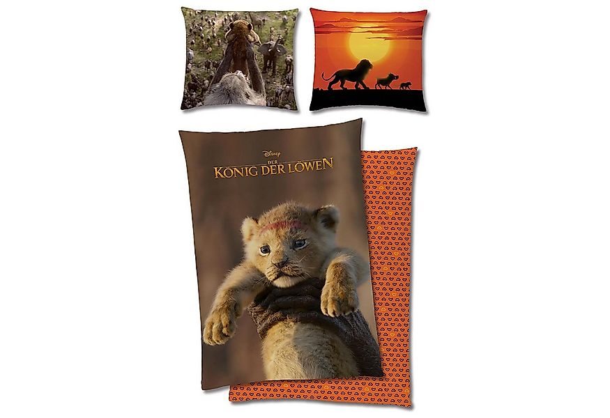 BERONAGE Kinderbettwäsche Der König der Löwen Life Action Bettwäsche Linon günstig online kaufen