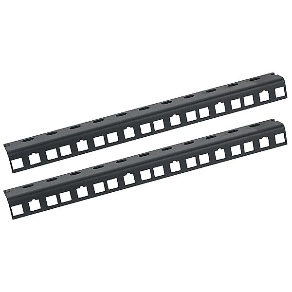 HMF 66806 Rackschiene für Serverschrank 2 Stück 10 Zoll 6 HE Schwarz günstig online kaufen