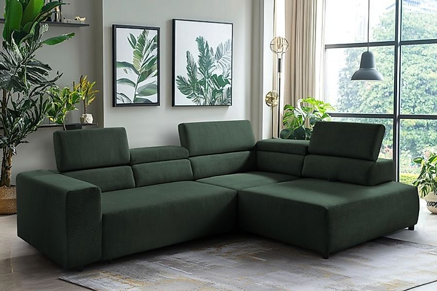 exxpo - sofa fashion Ecksofa »VITTORIO mit Komfortfunktionen, bequem und mo günstig online kaufen
