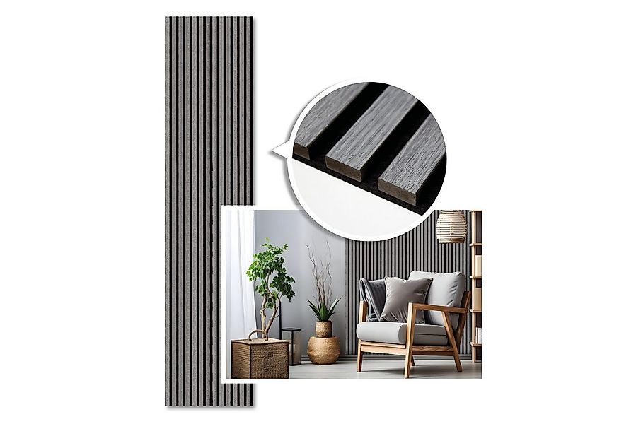 Kaiser plastic Wandpaneel Holz Akustikpaneele - Wandverkleidung, Lamellenwa günstig online kaufen