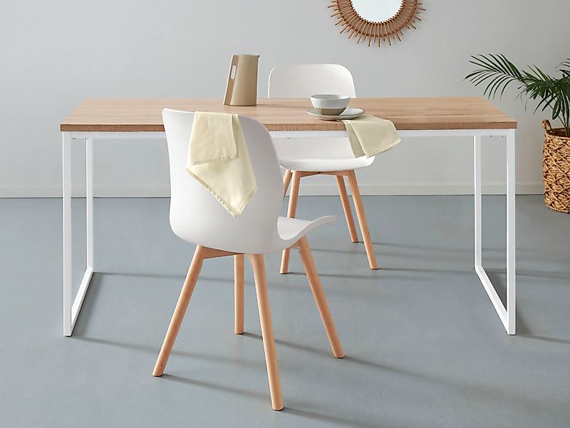 andas Esstisch »Hulsig«, (1 St.), mit Tischplatte in einer Holzoptik und fü günstig online kaufen