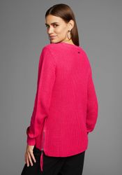 HECHTER PARIS Rundhalspullover mit Zipeinsatz günstig online kaufen