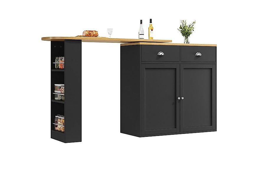 MODFU Bartisch 360° Drehbarer Bartisch,Kücheninsel (360° Drehbarer Sideboar günstig online kaufen