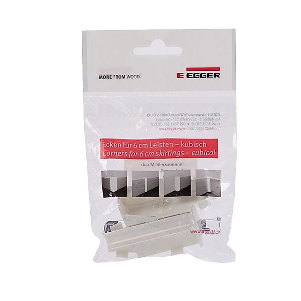 Egger Innenecke Kubisch 6 cm Eiche Weiß 2 Stück günstig online kaufen
