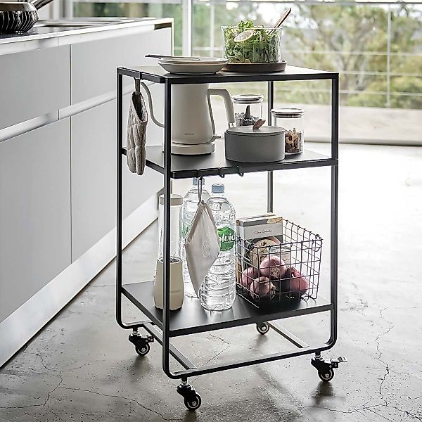 Yamazaki Küchenwagen "Tower" Küchenrollwagen 38x81x49cm, Metall, günstig online kaufen