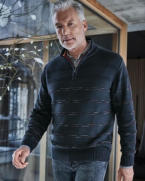 Hajo Strickpullover Baumwollpullover in Multicolor-Streifen günstig online kaufen