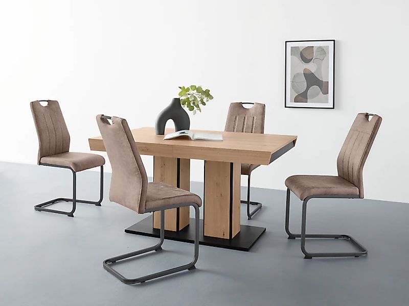 HELA Essgruppe "Tisch ausziehbar 140 -220 cm," Set, 5 Stk. tlg. Belastbarke günstig online kaufen