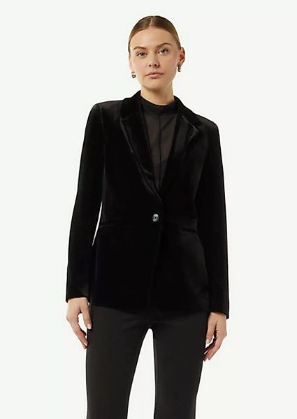 comma casual identity Blusenblazer Samt-Blazer mit Reverskragen günstig online kaufen