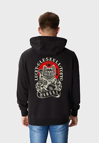 Oldskull Kapuzensweatshirt Asian Rebel Cat Kanji günstig online kaufen