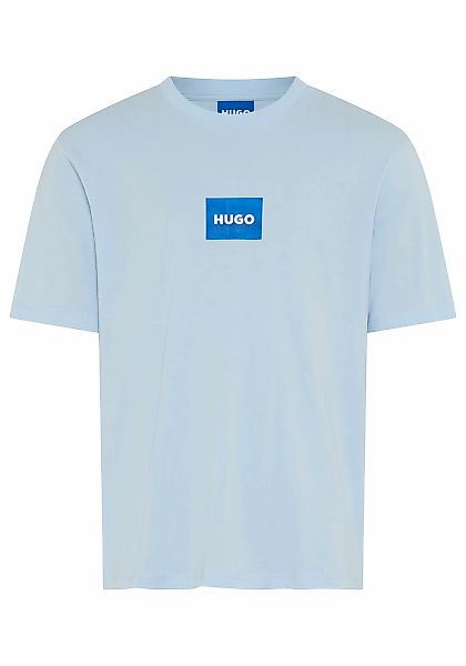 HUGO Blue T-Shirt Regular Fit, Kurzarm, Hugo-Print günstig online kaufen