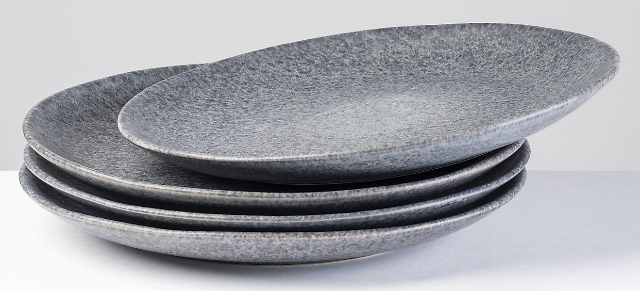 gipfelstück Speiseteller »Moos'n'Stein«, (Set, 4 St.), Scandi-Style, glänze günstig online kaufen