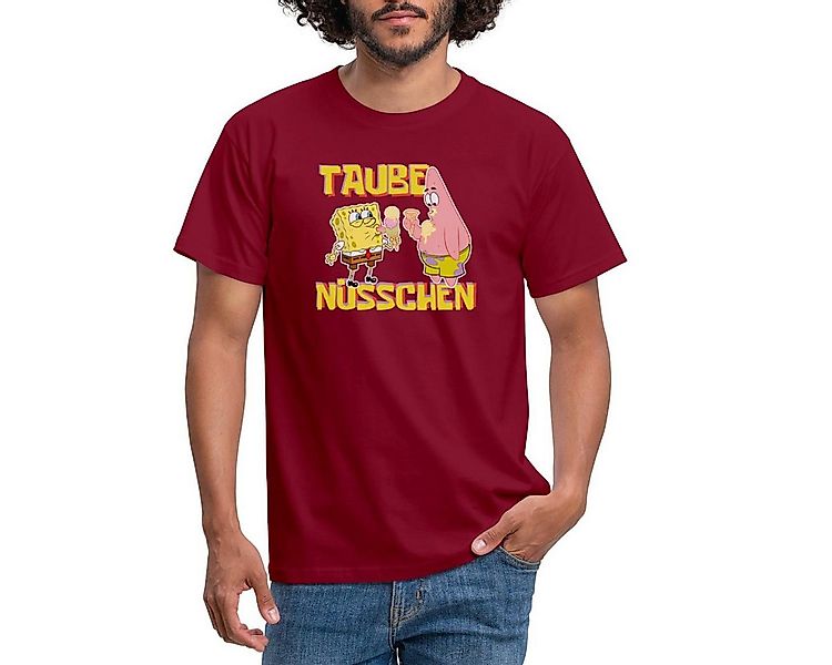 Spreadshirt T-Shirt SpongeBob Schwammkopf Taube Nüsschen Patrick Eis Männer günstig online kaufen