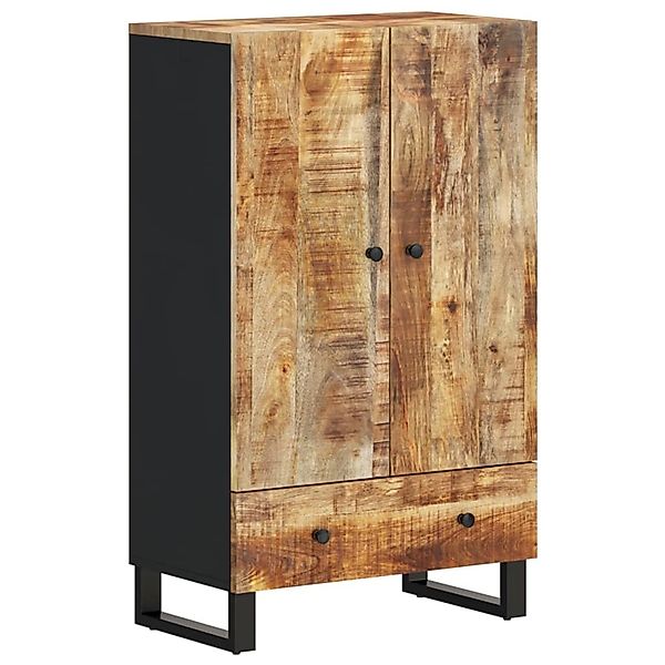 vidaXL Highboard mit Schublade 60x33x100 cm Massivholz Mango & Eisen 352933 günstig online kaufen