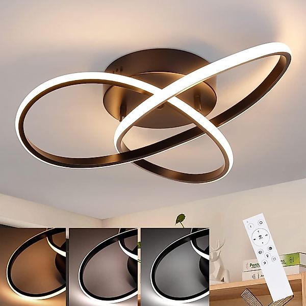 ZMH LED Deckenleuchte Wohnzimmer 3 Blatten günstig online kaufen