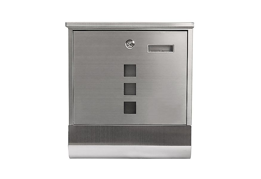HTI-Living Briefkasten Briefkasten Amin Edelstahl mit Zeitungsrolle (Stück, günstig online kaufen