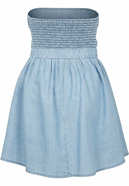 URBAN CLASSICS Shirtkleid "Urban Classics Damen Ladies Denim Bandeau Dress" günstig online kaufen