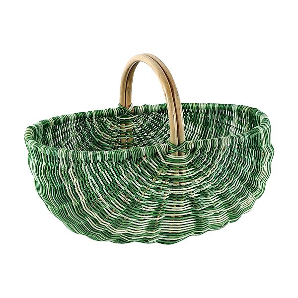 Kobolo Einkaufskorb Rattankorb in multicolor grün günstig online kaufen