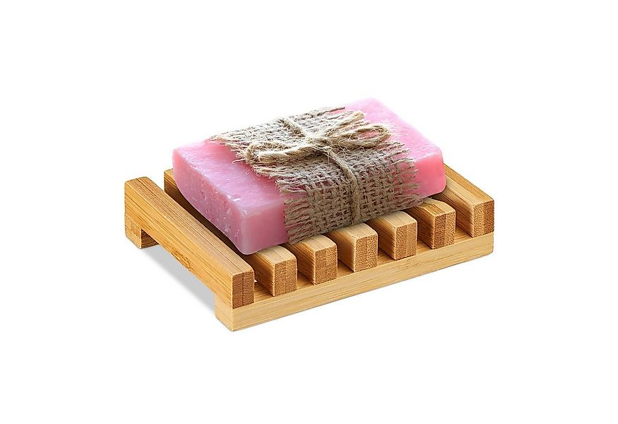 relaxdays Seifenablage Seifenschale Bambus, Breite: 11.5 cm günstig online kaufen