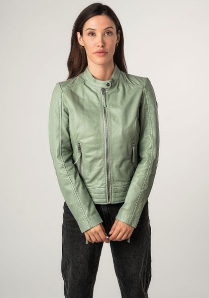 Mauritius Lederjacke "MWFilla" mit kleinem Stehkragen günstig online kaufen