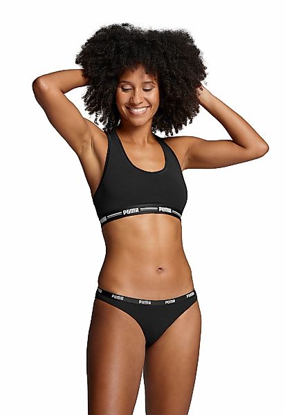PUMA Sport-Bustier "PUMA WOMEN RACER BACK TOP 1P HANG", mit markantem Logob günstig online kaufen