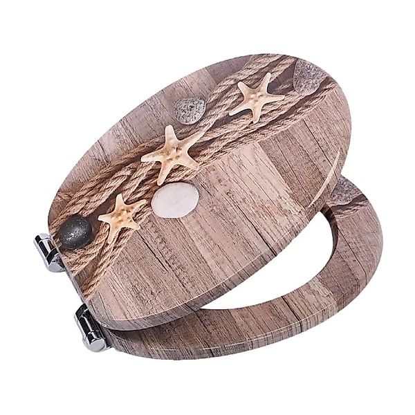 SINOBATH WC Sitz Mit Absenkautomatik MDF Holzkern H024 günstig online kaufen