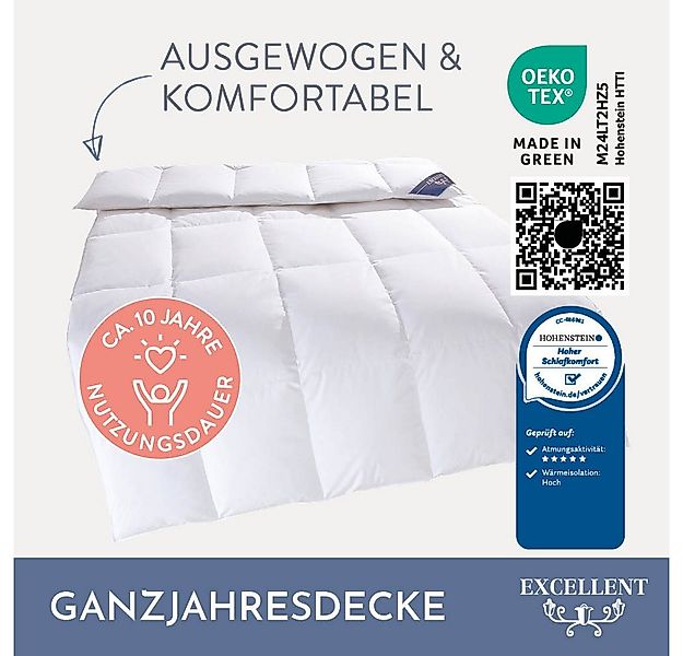 Excellent Daunenbettdecke + 3-Kammer-Kopfkissen Bettdecken-Set Zürich, Bett günstig online kaufen