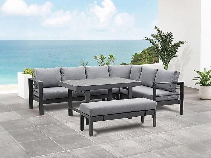MeXo Gartenlounge-Set XXL wetterfestes Gartenmöbel-Set für günstig online kaufen