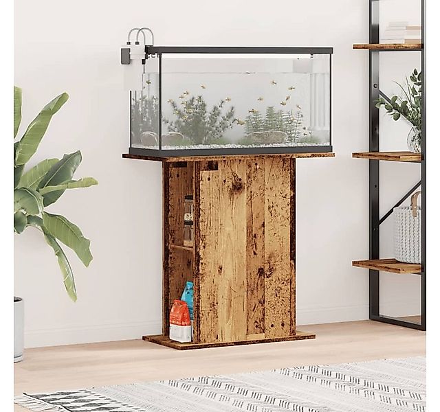 vidaXL Aquariumunterschrank Aquariumständer Altholz-Optik 36x75x72,5 cm Hol günstig online kaufen