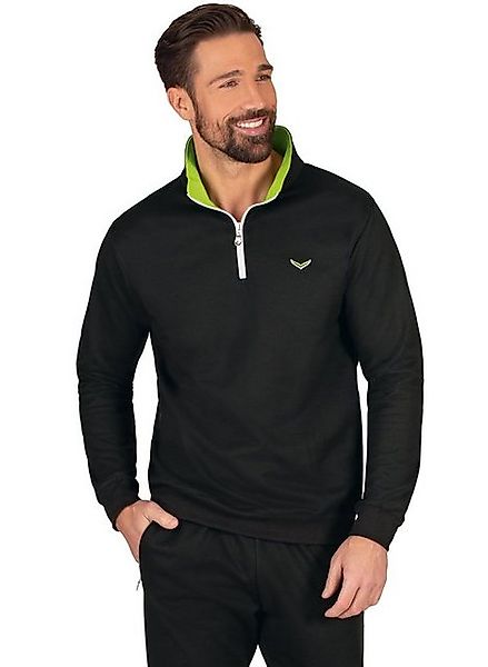 Trigema Sweatshirt TRIGEMA Sweatshirt mit Kragen und Reißverschluss günstig online kaufen