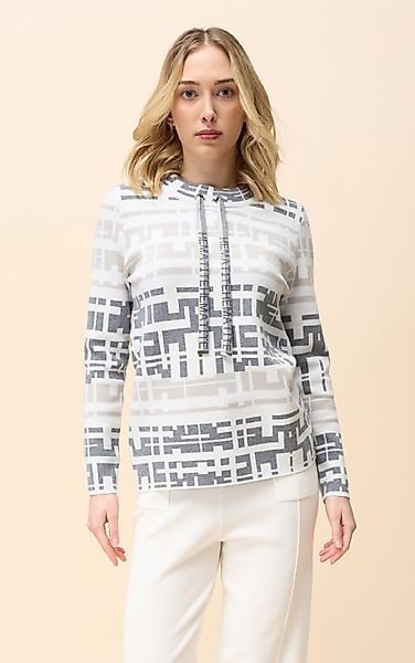 Passioni Strickpullover mit geometrischem Muster und günstig online kaufen