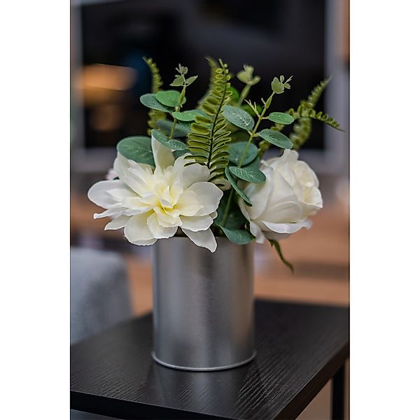 Kunstblume Kunstblume weiße Jasmin in Vase günstig online kaufen