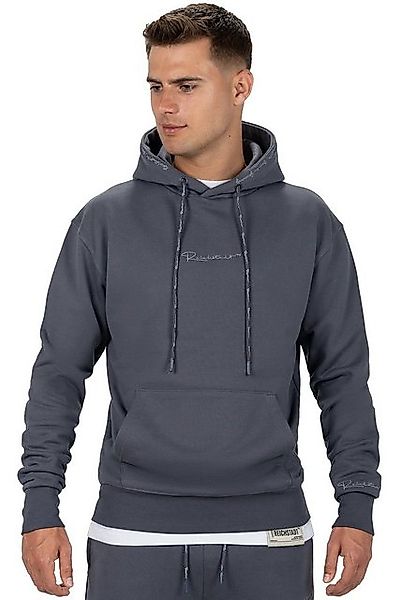 Reichstadt Kapuzenpullover Casual Basic Hoodie 23RS034 Anthracite M mit Ele günstig online kaufen