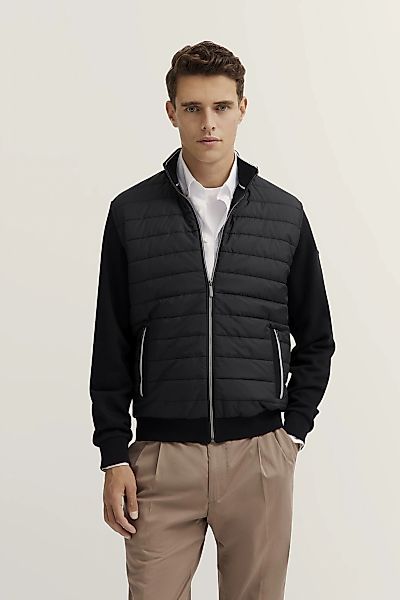 bugatti Sweatjacke "Basic Essential", Modern Fit in Stepp-Optik günstig online kaufen