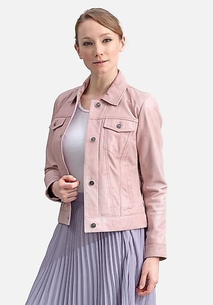 18N62 Lederjacke NEBARBADOS (1-St) in Jeansjacken-Optik günstig online kaufen