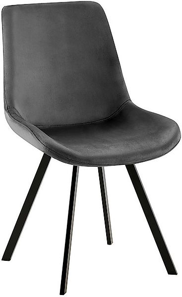 CLP Esszimmerstuhl Lewes, mit Samt-Bezug, Stuhl um 360 Grad drehbar günstig online kaufen