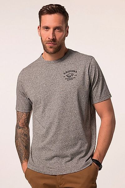 JP1880 T-Shirt JP1880 T-Shirt Halbarm Brustprint Melangejersey günstig online kaufen