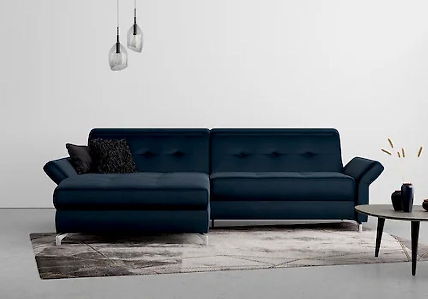 Home affaire Ecksofa »Maredo L-Form« Federkern, wahlweise auch mit Kopfteil günstig online kaufen