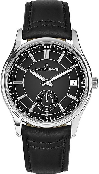 Jacques Lemans Quarzuhr Derby 1-2197A, Armbanduhr, Herrenuhr, Lederarmband, günstig online kaufen