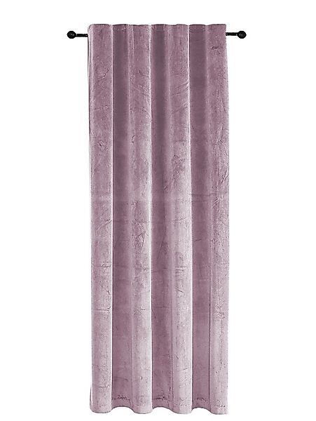 Haus und Deko Gardine Verdunkelungsvorhang Samt weich Vorhang Kräuselband b günstig online kaufen