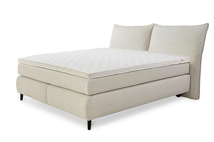 Boxspringbett ca. 180x200 cm inkl. Matratze H3/H4 und Topper Beige günstig online kaufen