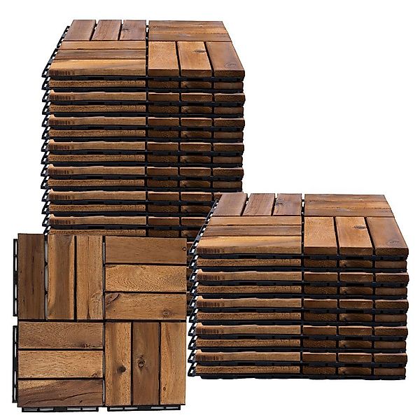 etc-shop Holzfliesen, Holzfliese Akazie 30 x günstig online kaufen